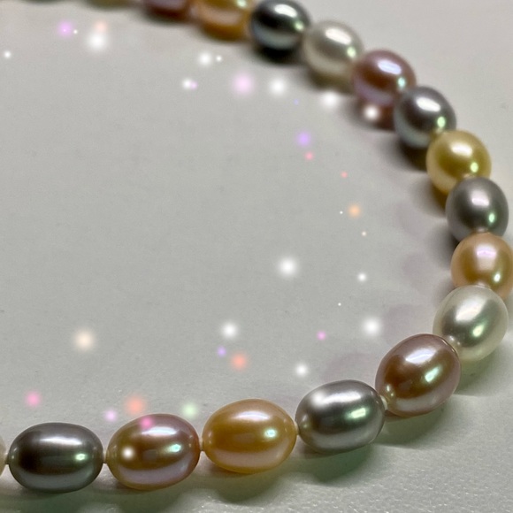 Honora Pastel Oval Freshwater Pearl Necklace - Picture 6 of 6